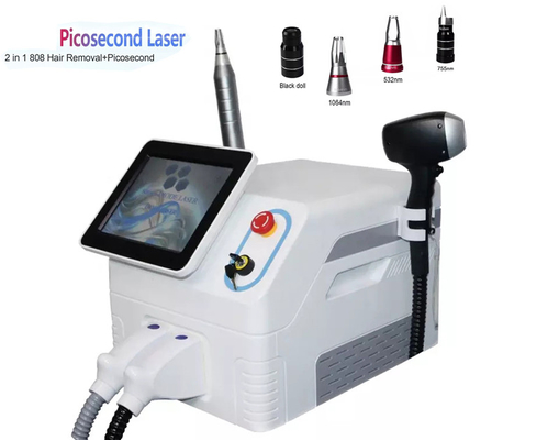 2 Dioden-Laser-Haar-Abbaudem system in der 1 Picosekunden-Laser-Tätowierungs-Abbau-Maschinen-808nm