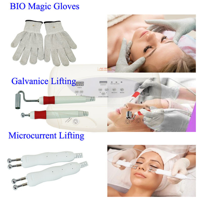 3 in 1 galvanischer BIO-Gesichts-Falten-Entferner-Maschine Microcurrent-Maschinen-35W
