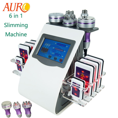 6 in 1 Rf Lipolaser, das fette Hohlraumbildungs-Maschine des Maschinen-Vakuum40k abnimmt