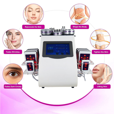 6 in 1 Rf Lipolaser, das fette Hohlraumbildungs-Maschine des Maschinen-Vakuum40k abnimmt