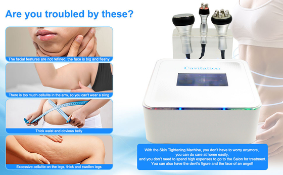 Mehrpoliger Rf 3 in 1 fetter Hohlraumbildungs-Maschine 40K Cellulite-Reduzierung für Haus