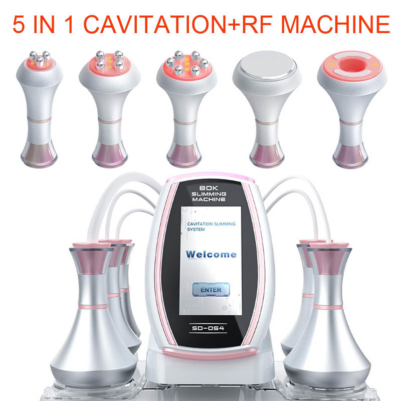 Hohlraumbildung des Vakuum50w, die Maschine 5 in 1 Cellulite-Abbau hohlraumbildung Rfs 80K Ultraschallabnimmt