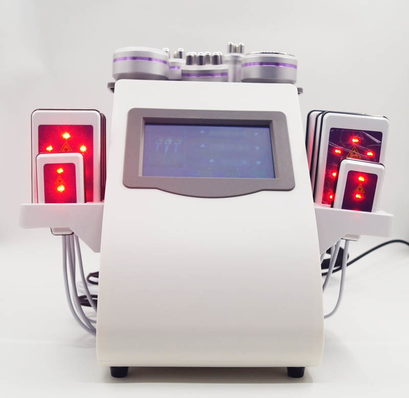 Purpurroter Rf Laser Lipo und Hohlraumbildungs-Maschine 6 in 1 Cellulite-fetter Abbau-Maschine