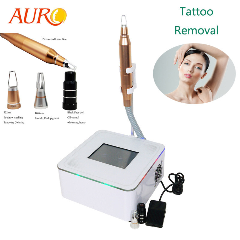 Schalter-Handelstätowierungs-Abbau-Maschinen-weißer Farbe-Nd Yag Soems Q Laser